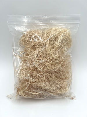 Excelsior packaged in a plastic bag