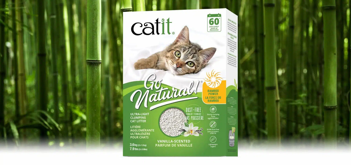 Catit Go Natural Bamboo Clumping Litter 7.9lbs – Reptilian Arts