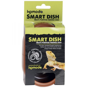 Packaging of the Komodo Smart Dish, showing the product name and a picture of a reptile with the dish.