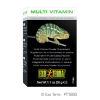 Exo Terra Multi Vitamin Powder Reptiles/Amphibians Supplement -  1.1-Ounce