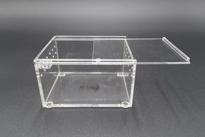 Small Acrylic enclosure with lid open