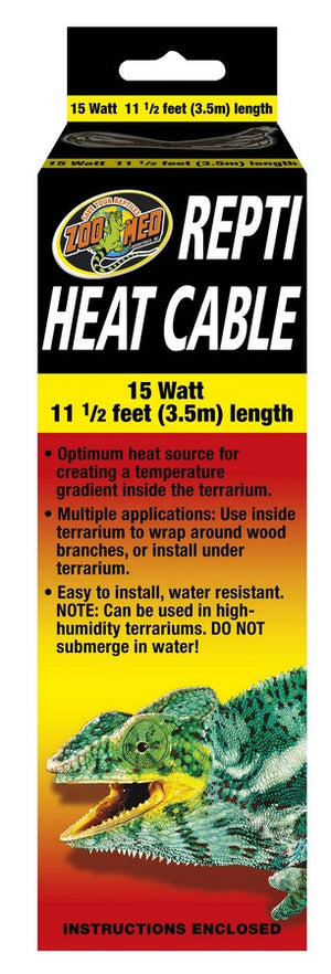 Zoo Med Repti Heat Cable 11.5 ft 15w