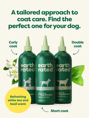 Earth Rated Short Coat 3-in-1 Dog Shampoo 16oz