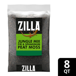 Zilla Jungle Mix, Fir and Sphagnum Peat Moss Organic Bedding for Reptiles