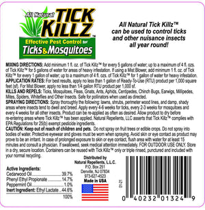 Tick Killz Product Label 