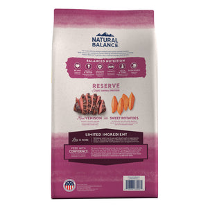 Natural Balance L.I.D Sweet Potato and Venison Adult Dry Dog Food 22lb