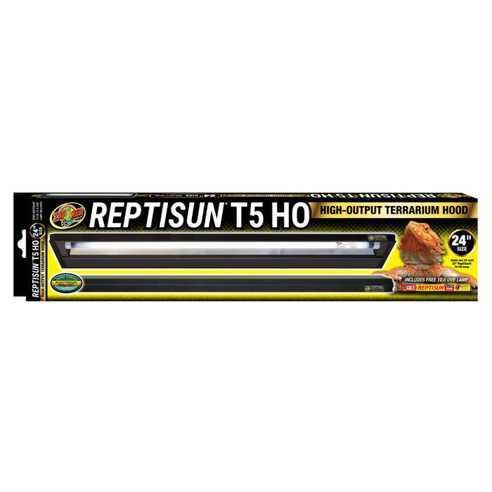 Zoo Med ReptiSun T5 HO Terrarium Hood 24" w/ 10.0 Bulb