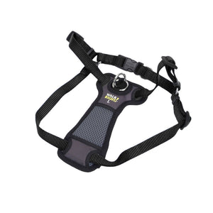 Walk Right Front-Connect Padded Dog Harness Black, LG, 26-38 in