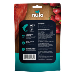 Nulo Freestyle Grain-Free Jerky Strip Dog Treats Salmon w/Strawberries 5oz