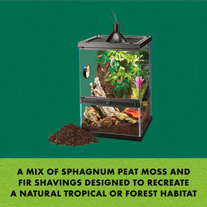 Zilla Jungle Mix, Fir and Sphagnum Peat Moss Organic Bedding for Reptiles