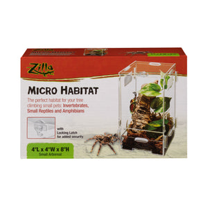 Zilla Enclosed Micro Habitat Arboreal Small