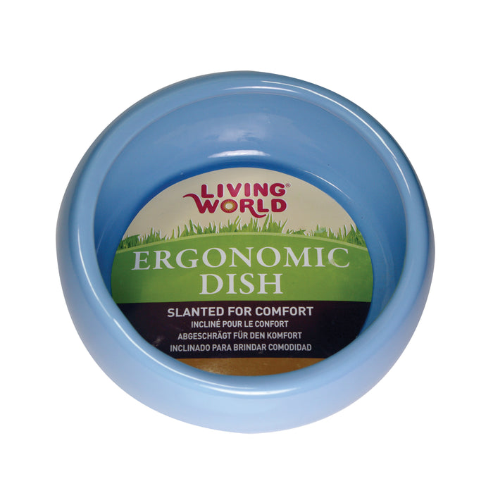 Living World Ergonomic Dish -  Blue, Small