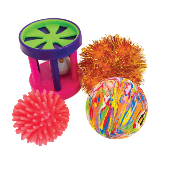 Furry Frolics Assorted Toys 4 Pack