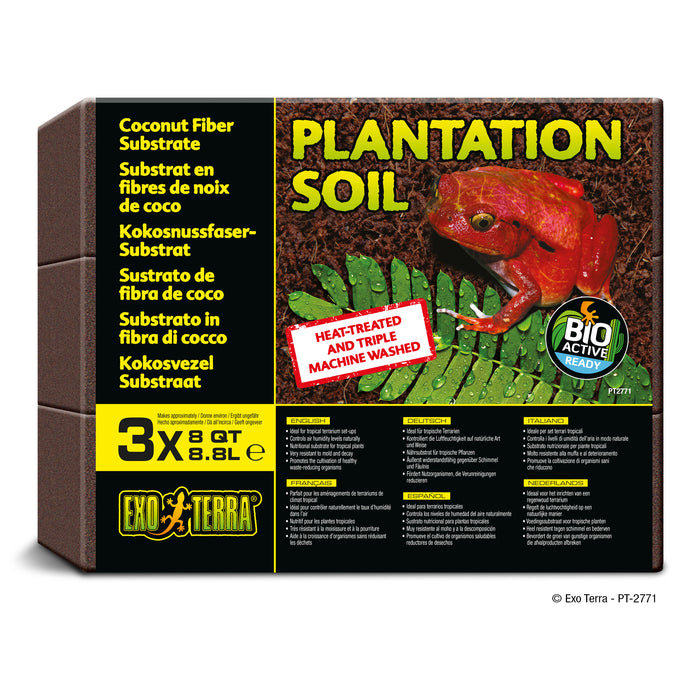 Exo Terra Plantation Soil - 3 X 8-Quart