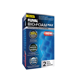 Fluval 107 Blue BioFoam MAX, 2pcs
