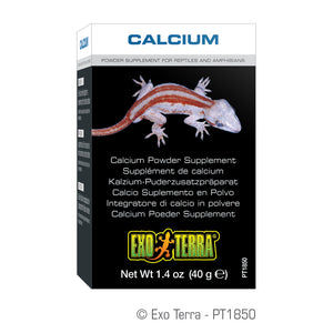 Exo Terra Reptiles/Amphibians Calcium Powder Supplement -  1.4-Ounce
